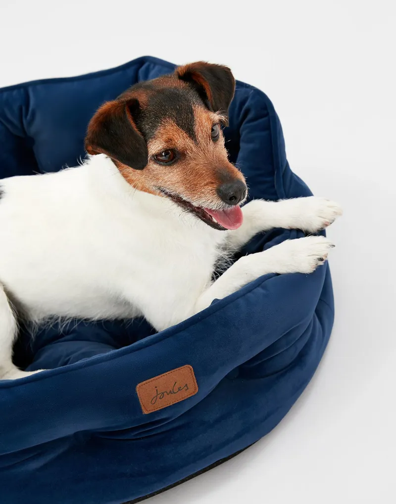Joules Chesterfield Pet Bed Navy-2
